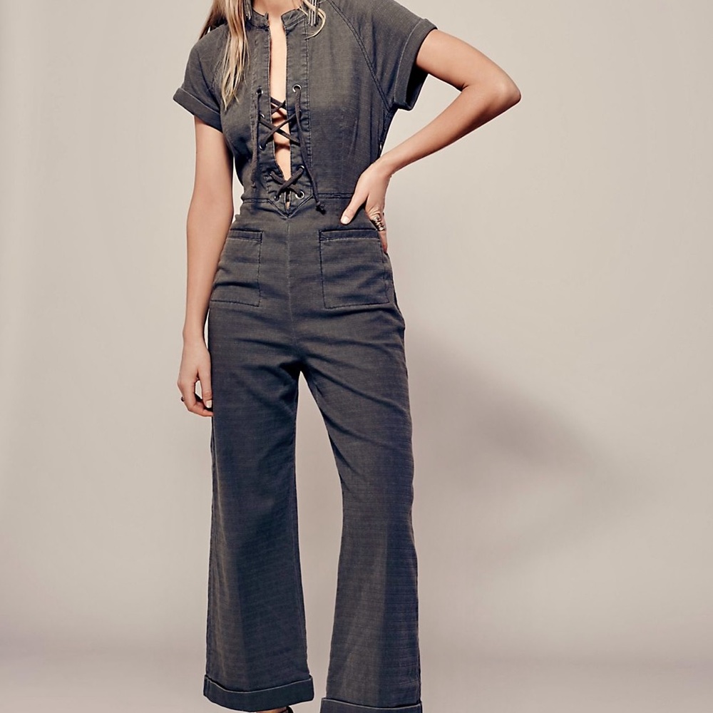 Free People Brooke Lace Jumpsuit Size 4